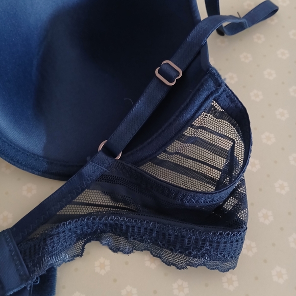 NWT Lucky Brand Blue Lace Demi  Bra Size 36B - Picture 13 of 14